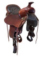 17.5Inch Used Tucker Mule Trail Saddle Medium Tree 259