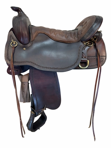 17.5Inch Used Tucker Northwest Trail Saddle 254