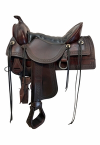 17.5Inch Used Tucker Old West Trail Saddle 277