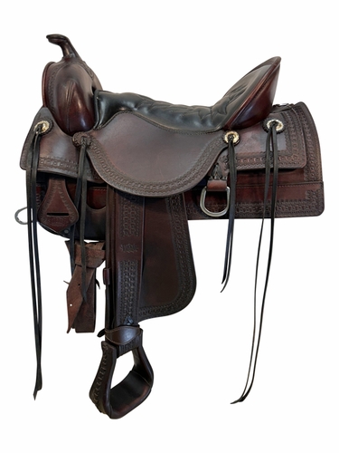 17.5Inch Used Tucker Old West Trail Saddle 277