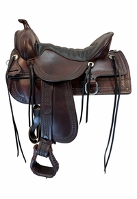 17.5Inch Used Tucker Old West Trail Saddle Medium Tree 277