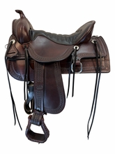 17.5Inch Used Tucker Old West Trail Saddle Medium Tree 277
