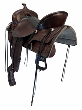 17.5Inch Used Tucker Old West Trail Saddle Medium Tree 277