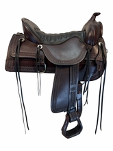 17.5Inch Used Tucker Old West Trail Saddle Medium Tree 277