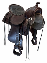 17.5Inch Used Tucker Old West Trail Saddle Medium Tree 277