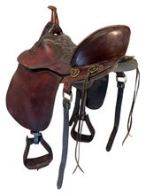 17.5Inch Used Tucker River Plantation Trail Saddle Medium Tree 136