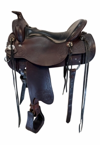 SOLD 2026/03/05j  17.5Inch Used Tucker Trail Saddle Wide Tree 263