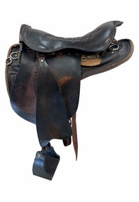 17.5Inch Used Tucker Trooper Trail Saddle Medium Trail 138