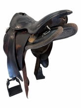 17.5Inch Used Tucker Trooper Trail Saddle Medium Trail 138