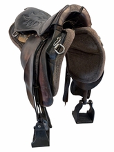 17.5Inch Used Tucker Trooper Trail Saddle Medium Trail 138