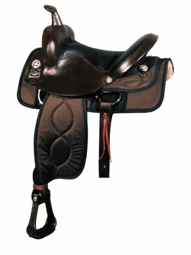 17" Big Horn Flex Synthetic Trail Saddle 299