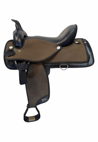 17 Inch Used Abetta Cordura Trail Saddle Wide Tree 20516