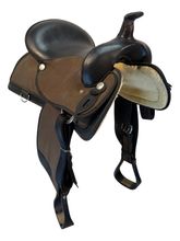 17 Inch Used Abetta Cordura Trail Saddle Wide Tree 20516