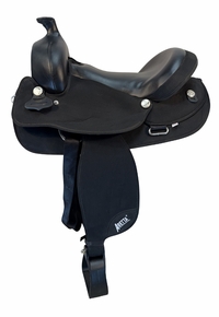 17 Inch Used Abetta Cordura Trail Saddle X Wide Draft Tree 20552