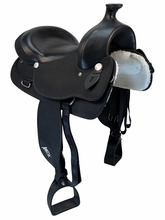 17 Inch Used Abetta Cordura Trail Saddle X Wide Draft Tree 20552