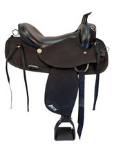 17 Inch Used Abetta Draft Cordura Trail Saddle X Wide Tree 20551