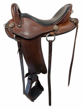 17 Inch Used Allegany Mountain Saddlery Endurance Saddle Medium Tree