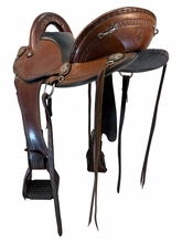 17 Inch Used Allegany Mountain Saddlery Endurance Saddle Medium Tree