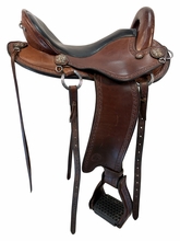 17 Inch Used Allegany Mountain Saddlery Endurance Saddle Medium Tree