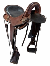 17 Inch Used Allegany Mountain Saddlery Endurance Saddle Medium Tree