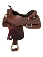 17 Inch Used Bar J Saddlery Reining Saddle Wide Tree 7277