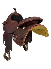 17 Inch Used Bar J Saddlery Reining Saddle Wide Tree 7277