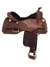 17 Inch Used Bar J Saddlery Reining Saddle Wide Tree 7277