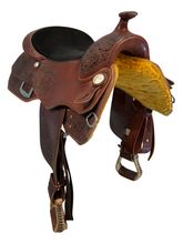 17 Inch Used Bar J Saddlery Reining Saddle Wide Tree 7277
