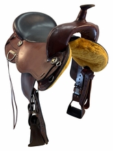 17 Inch Used Bar J Trail Saddle Extra Wide Tree