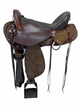 17 Inch Used Big Horn Cordura Endurance Saddle Medium Tree 701