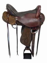 17 Inch Used Big Horn Cordura Endurance Saddle Medium Tree 701