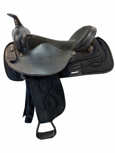 17 Inch Used Big Horn Cordura Trail Saddle Medium Tree 175