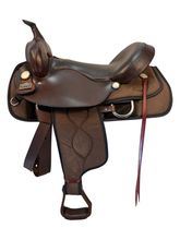 17 Inch Used Big Horn Cordura Trail Saddle Wide Tree 299