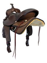 17 Inch Used Big Horn Cordura Trail Saddle Wide Tree 299