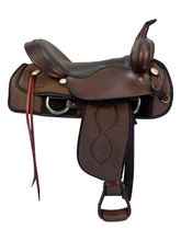 17 Inch Used Big Horn Cordura Trail Saddle Wide Tree 299