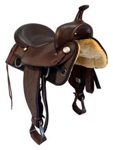 17 Inch Used Big Horn Cordura Trail Saddle Wide Tree 299