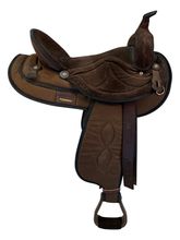 17 Inch Used Big Horn Cordura Trail Saddle Wide Tree 504