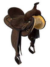 17 Inch Used Big Horn Cordura Trail Saddle Wide Tree 504