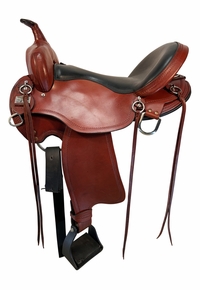17 Inch Used Big Horn Custom Light Flex Trail Saddle 810