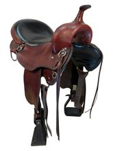 17 Inch Used Big Horn Custom Light Flex Trail Saddle Wide Tree 810