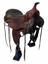 17 Inch Used Big Horn Custom Light Trail Saddle Medium Tree 811
