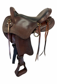 17 Inch Used Big Horn Endurance Saddle Medium Tree 809