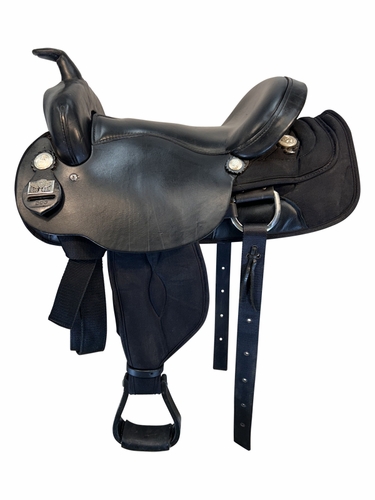 17 Inch Used Big Horn Gaited Cordura Trail Saddle 303