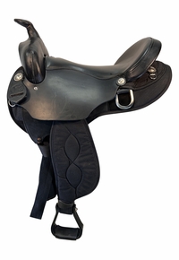 17 Inch Used Big Horn Gaited Cordura Trail Saddle 310