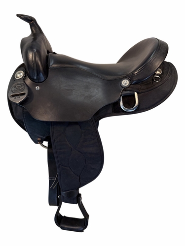 17 Inch Used Big Horn Gaited Cordura Trail Saddle Wide Tree 310