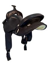 17 Inch Used Big Horn Gaited Cordura Trail Saddle Wide Tree 310