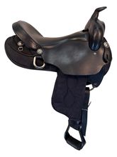 17 Inch Used Big Horn Gaited Cordura Trail Saddle Wide Tree 310