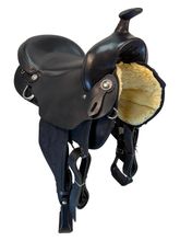 17 Inch Used Big Horn Gaited Cordura Trail Saddle Wide Tree 310