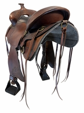 17 Inch Used Big Horn Gaited Trail Saddle Medium Flex Tree 1545