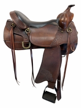 17 Inch Used Big Horn Gaited Trail Saddle Medium Flex Tree 1545